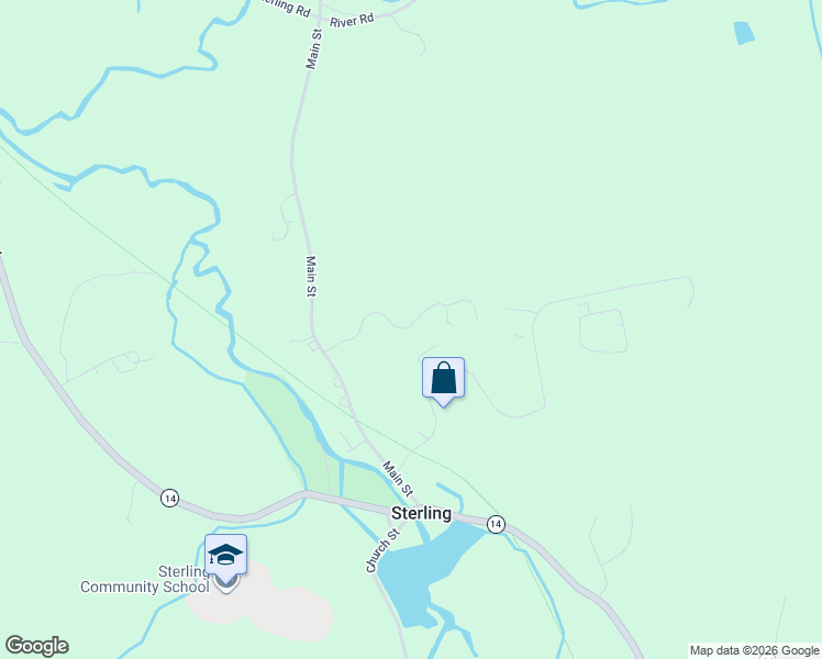 map of restaurants, bars, coffee shops, grocery stores, and more near 22 Sterling Ridge Lane in Sterling