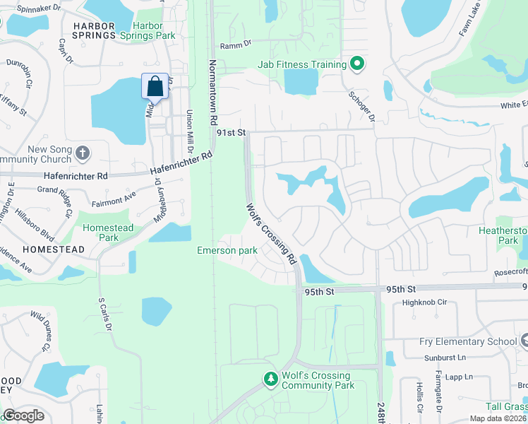 map of restaurants, bars, coffee shops, grocery stores, and more near 2732 Northmoor Drive in Naperville