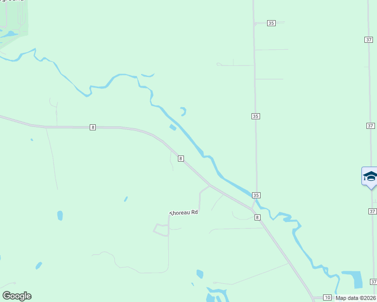 map of restaurants, bars, coffee shops, grocery stores, and more near 13777 County Road 8 in Middlebury