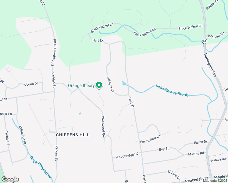 map of restaurants, bars, coffee shops, grocery stores, and more near 56 Larkspur Lane in Bristol