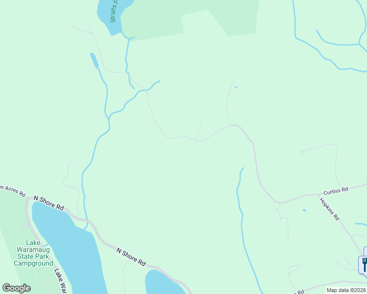 map of restaurants, bars, coffee shops, grocery stores, and more near 35 Mountain Lake Road in Warren