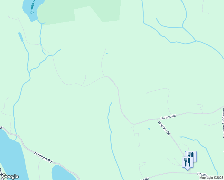 map of restaurants, bars, coffee shops, grocery stores, and more near 132 Curtiss Road in Warren