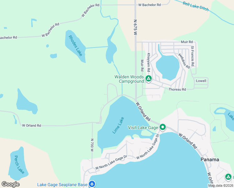 map of restaurants, bars, coffee shops, grocery stores, and more near Old Miller Place in Steuben County