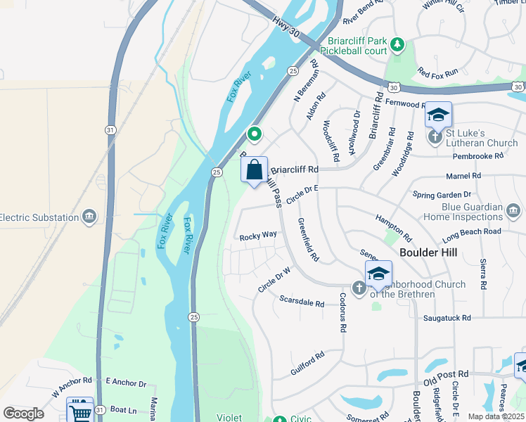 map of restaurants, bars, coffee shops, grocery stores, and more near 36 Hillstone Road in Montgomery
