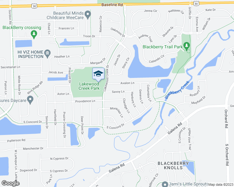 map of restaurants, bars, coffee shops, grocery stores, and more near 2759 Savoy Lane in Montgomery