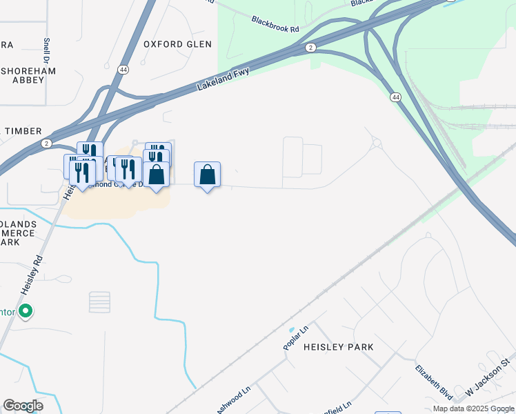 map of restaurants, bars, coffee shops, grocery stores, and more near 947 Forestbrook Lane in Painesville