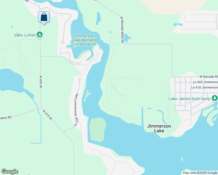 map of restaurants, bars, coffee shops, grocery stores, and more near 535 Ln 340A Jimmerson Lake in Fremont