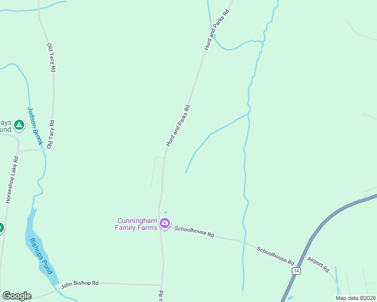 map of restaurants, bars, coffee shops, grocery stores, and more near 314 Hurd and Parks Road in Swan Lake