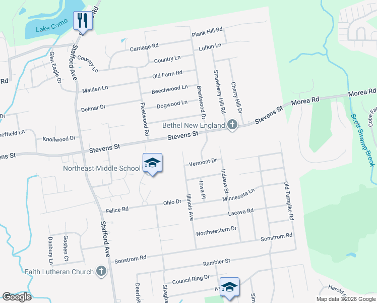 map of restaurants, bars, coffee shops, grocery stores, and more near 666 Stevens Street in Bristol