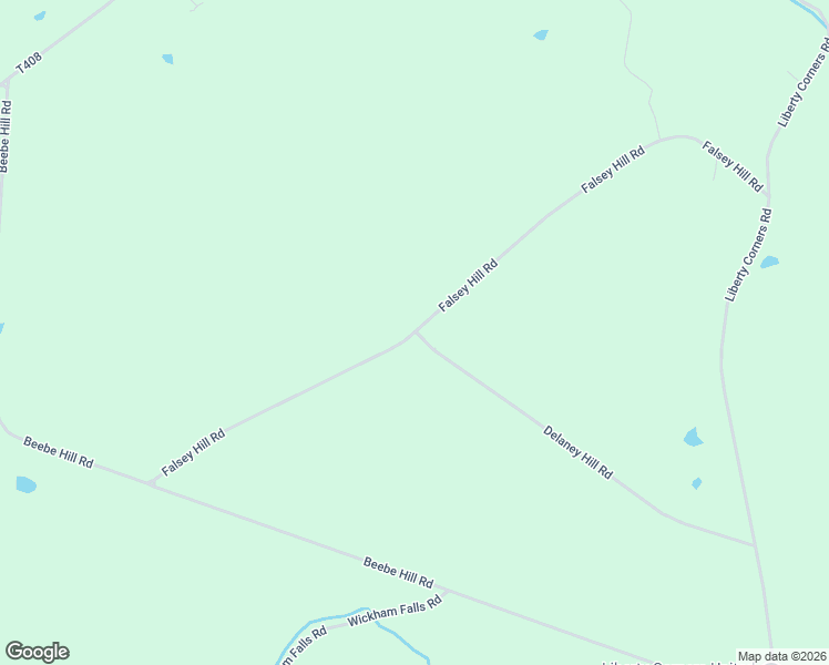 map of restaurants, bars, coffee shops, grocery stores, and more near Falsey Hill Road in Towanda