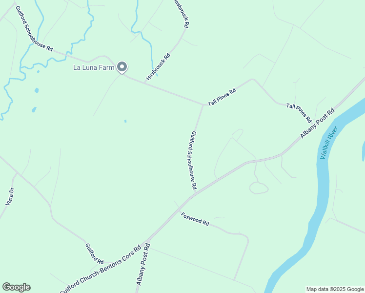 map of restaurants, bars, coffee shops, grocery stores, and more near 5 Guilford Schoolhouse Road in New Paltz