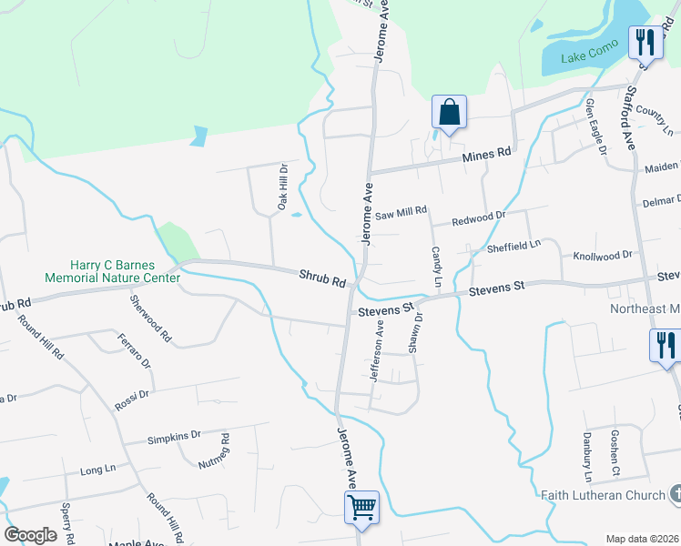 map of restaurants, bars, coffee shops, grocery stores, and more near 477 Shrub Road in Bristol