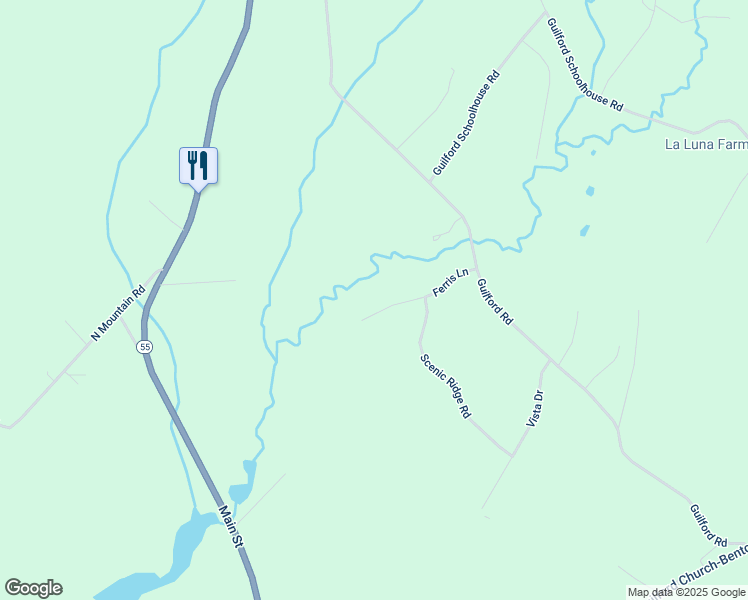 map of restaurants, bars, coffee shops, grocery stores, and more near 30 Ferris Lane in New Paltz