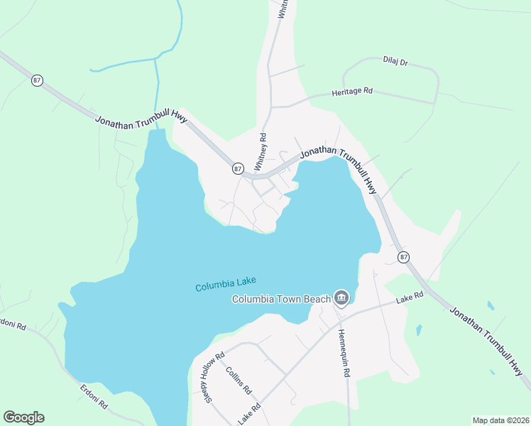 map of restaurants, bars, coffee shops, grocery stores, and more near 12 Lake View Park in Columbia