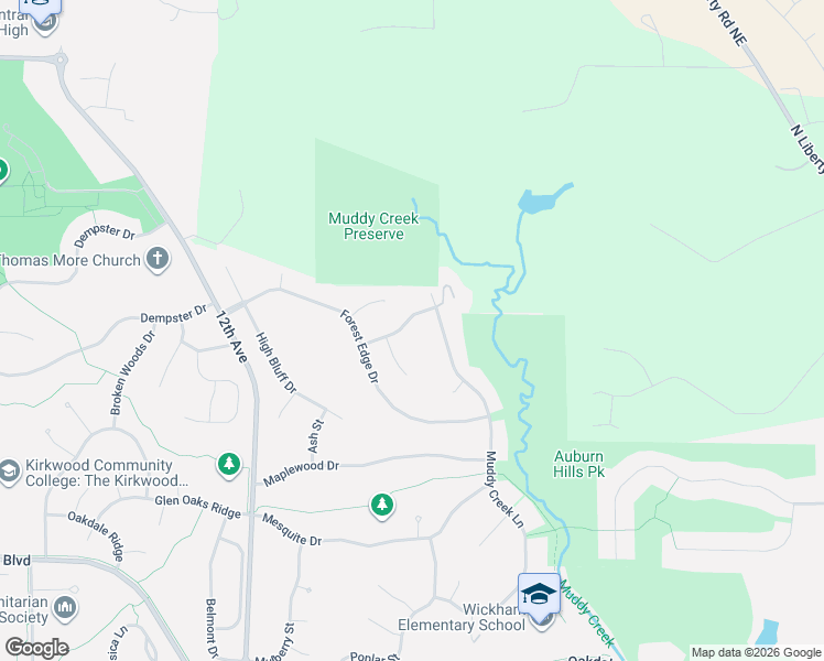 map of restaurants, bars, coffee shops, grocery stores, and more near 814 Forest Edge Lane in Coralville