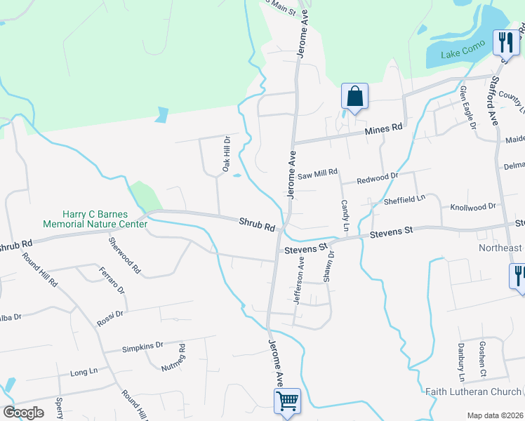 map of restaurants, bars, coffee shops, grocery stores, and more near 477 Shrub Road in Bristol