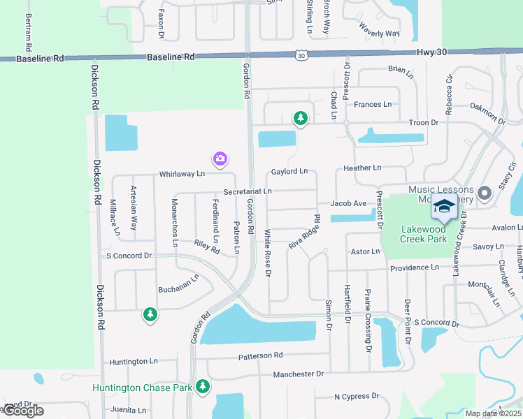 map of restaurants, bars, coffee shops, grocery stores, and more near 2349 White Rose Drive in Montgomery