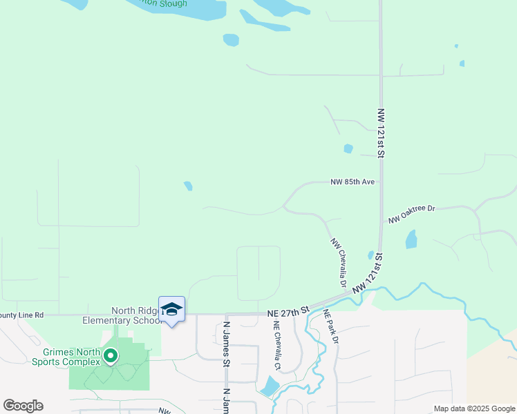 map of restaurants, bars, coffee shops, grocery stores, and more near 12665 Northwest 85th Avenue in Grimes