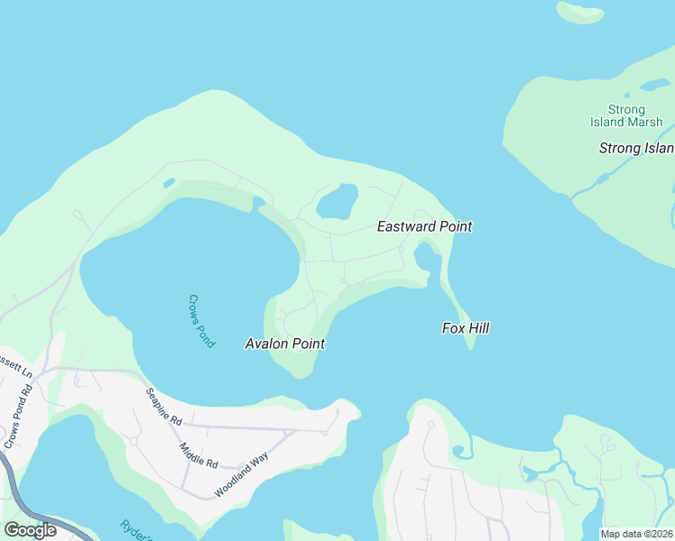 map of restaurants, bars, coffee shops, grocery stores, and more near 16 Old Salt Works Road in Chatham