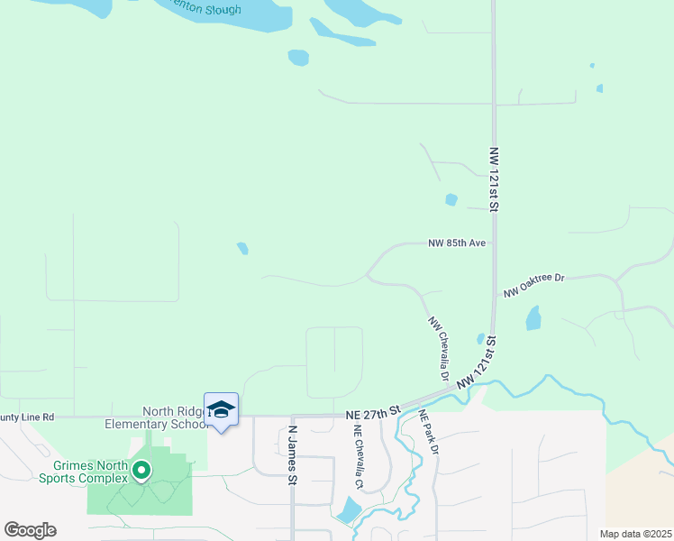 map of restaurants, bars, coffee shops, grocery stores, and more near 12665 Northwest 85th Avenue in Grimes