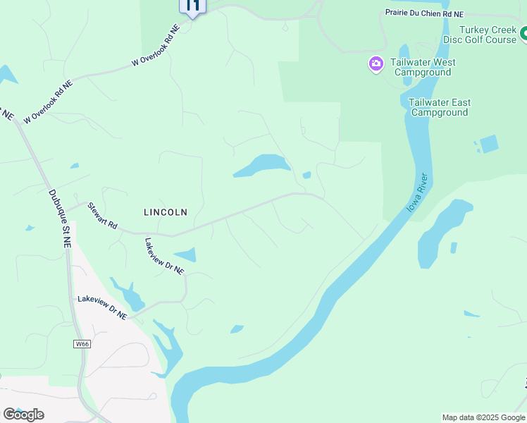 map of restaurants, bars, coffee shops, grocery stores, and more near 30 Riverview Drive Northeast in Iowa City