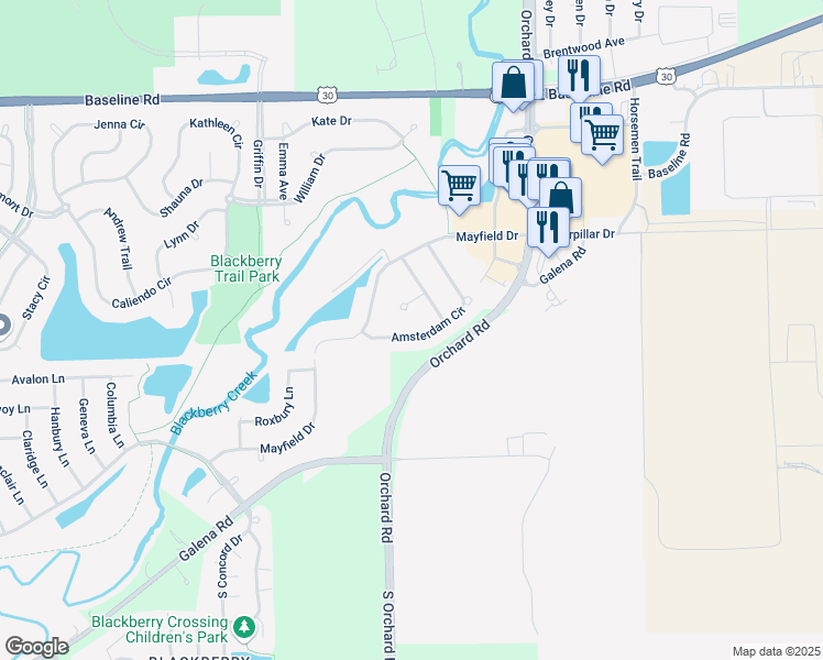 map of restaurants, bars, coffee shops, grocery stores, and more near 2358 Amsterdam Circle in Bristol