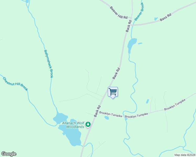 map of restaurants, bars, coffee shops, grocery stores, and more near 33 Fernwood Drive in Windham