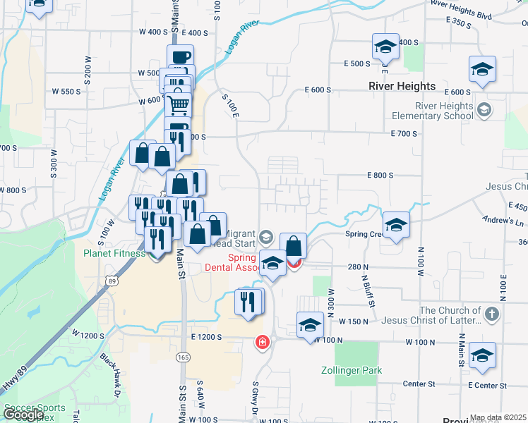 map of restaurants, bars, coffee shops, grocery stores, and more near 476 Cobblestone Drive in Providence