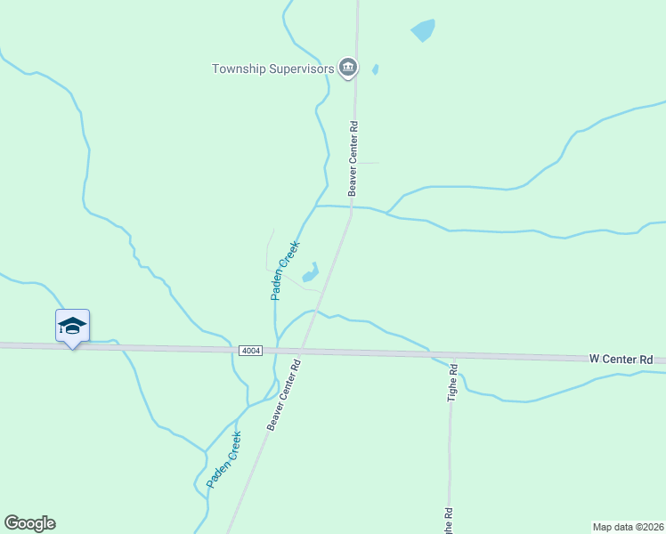 map of restaurants, bars, coffee shops, grocery stores, and more near Beaver Center Road in Linesville