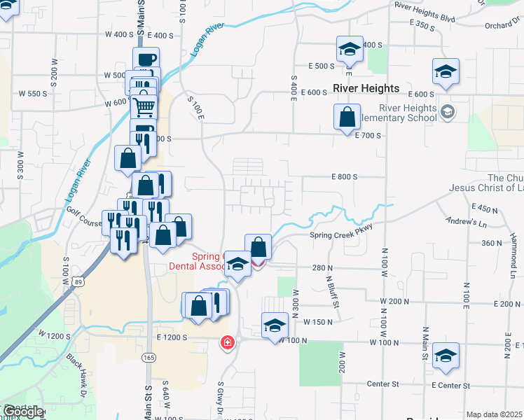 map of restaurants, bars, coffee shops, grocery stores, and more near 410 Cobblestone Drive in Providence