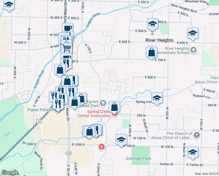 map of restaurants, bars, coffee shops, grocery stores, and more near 445 Cobblestone Drive in Providence
