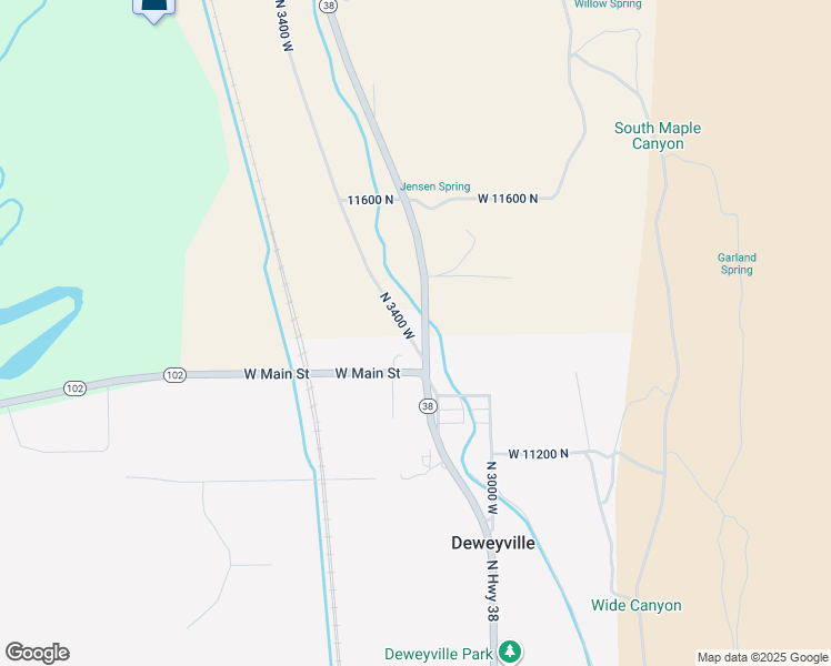 map of restaurants, bars, coffee shops, grocery stores, and more near 11380 North 3400 West in Deweyville