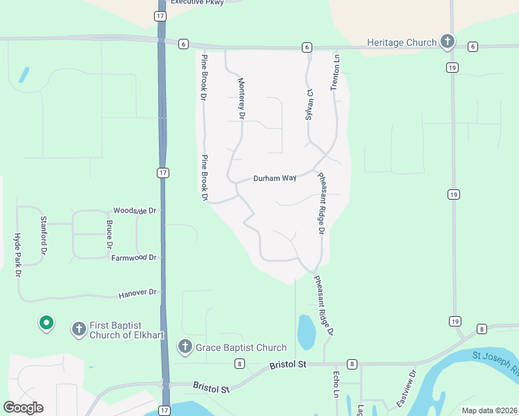 map of restaurants, bars, coffee shops, grocery stores, and more near 53560 Baywater Place in Bristol