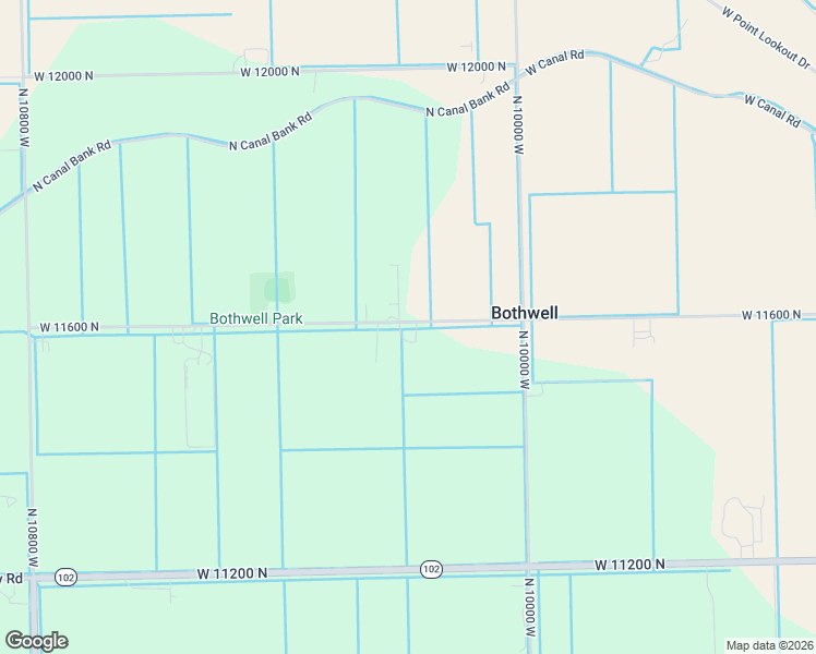 map of restaurants, bars, coffee shops, grocery stores, and more near 10195 West 11600 North in Tremonton