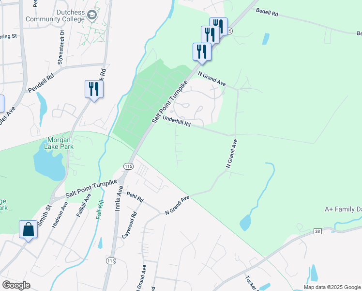 map of restaurants, bars, coffee shops, grocery stores, and more near 29 Summersweet Drive in Poughkeepsie