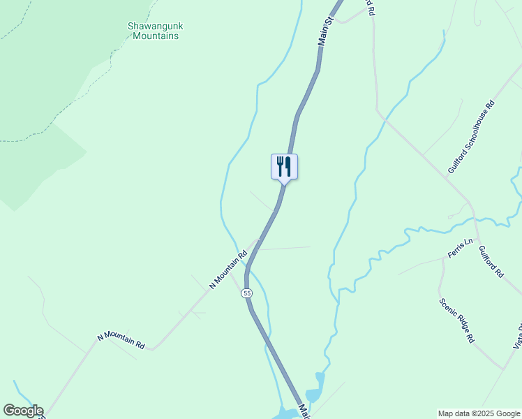 map of restaurants, bars, coffee shops, grocery stores, and more near 3012 U.S. 44 in Gardiner