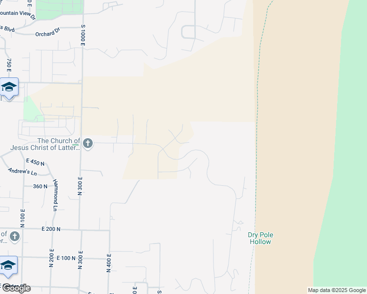 map of restaurants, bars, coffee shops, grocery stores, and more near 680 East 525 North in Logan
