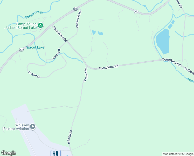 map of restaurants, bars, coffee shops, grocery stores, and more near 108 Tompkins Road in Lagrangeville