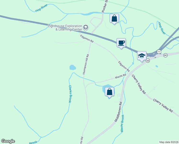 map of restaurants, bars, coffee shops, grocery stores, and more near 25 Thompson Hill Road in Columbia