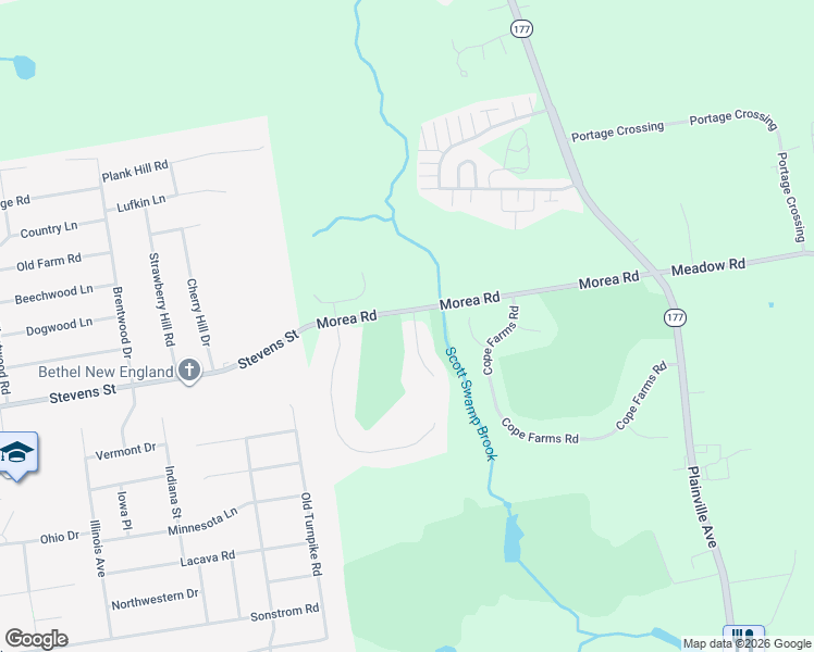 map of restaurants, bars, coffee shops, grocery stores, and more near 2 Olde Pond Road in Farmington