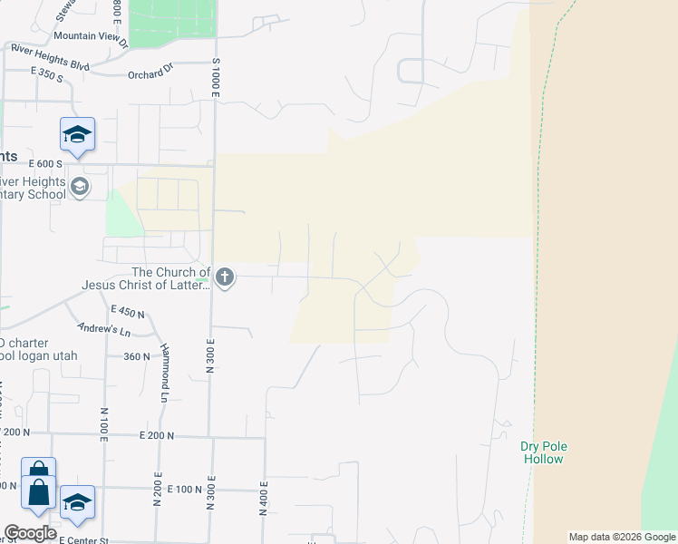 map of restaurants, bars, coffee shops, grocery stores, and more near 575 East Spring Creek Parkway in Providence