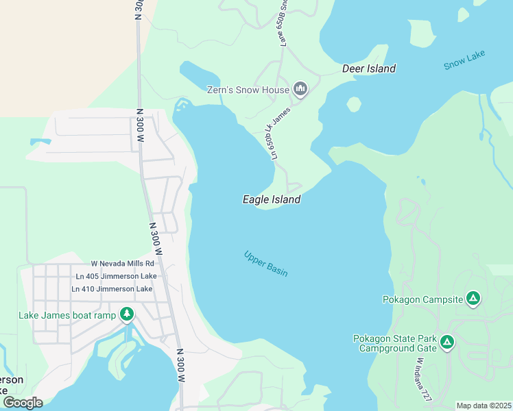 map of restaurants, bars, coffee shops, grocery stores, and more near 875 Ln 650Bg Lake James in Fremont