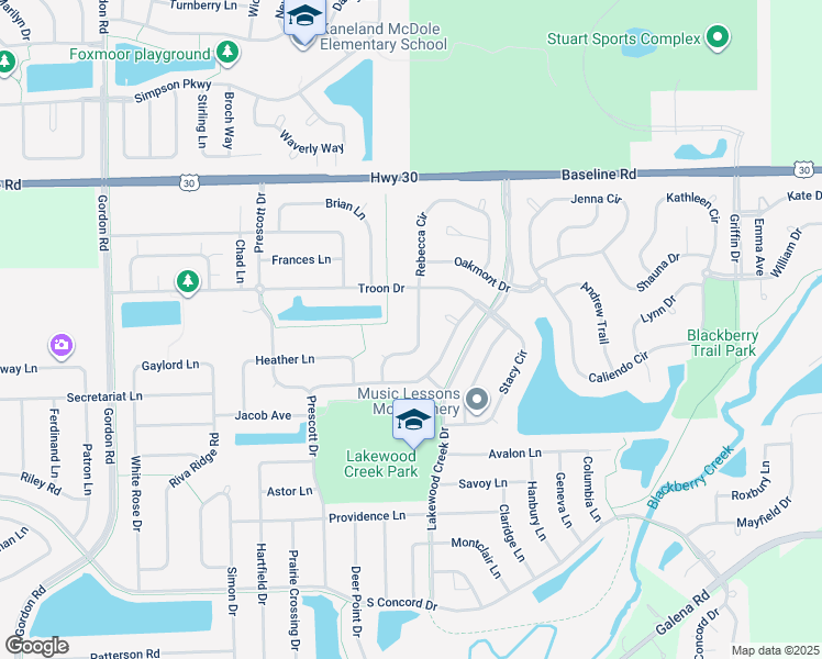 map of restaurants, bars, coffee shops, grocery stores, and more near 2245 Rebecca Circle in Montgomery