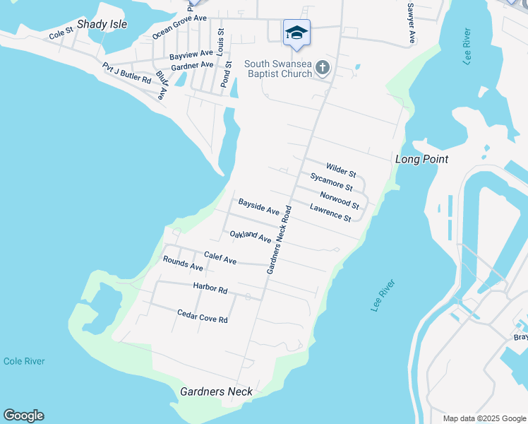 map of restaurants, bars, coffee shops, grocery stores, and more near 168 Bayside Avenue in Swansea