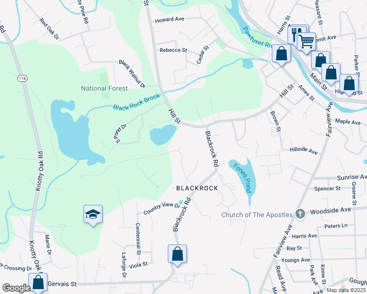 map of restaurants, bars, coffee shops, grocery stores, and more near 19 Hornbeam Road in Coventry