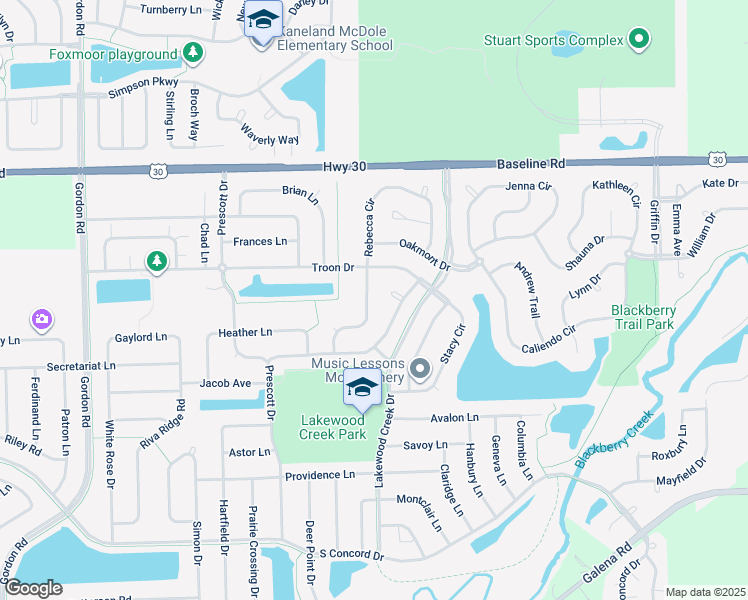 map of restaurants, bars, coffee shops, grocery stores, and more near 2245 Rebecca Circle in Montgomery