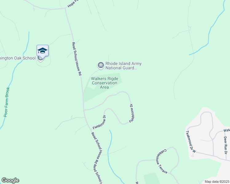 map of restaurants, bars, coffee shops, grocery stores, and more near 59 Fieldstone Drive in Coventry