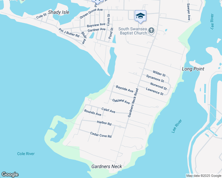 map of restaurants, bars, coffee shops, grocery stores, and more near 79 Maplewood Avenue in Swansea