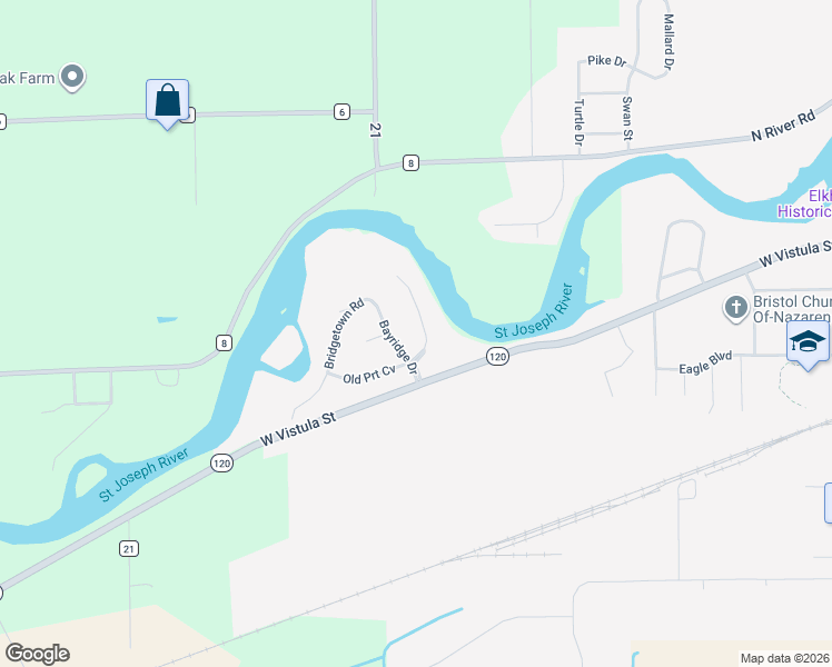 map of restaurants, bars, coffee shops, grocery stores, and more near 3503 Fox Chase Drive in Bristol
