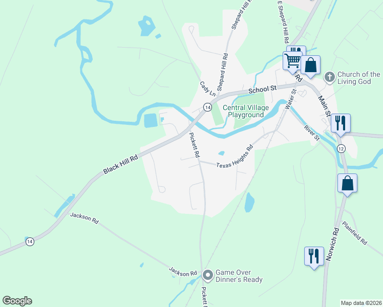 map of restaurants, bars, coffee shops, grocery stores, and more near 29 Pickett Road in Plainfield